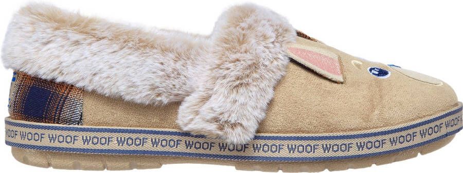 Skechers Too Cozy Dog-Attitude Dames Sloffen Taupe