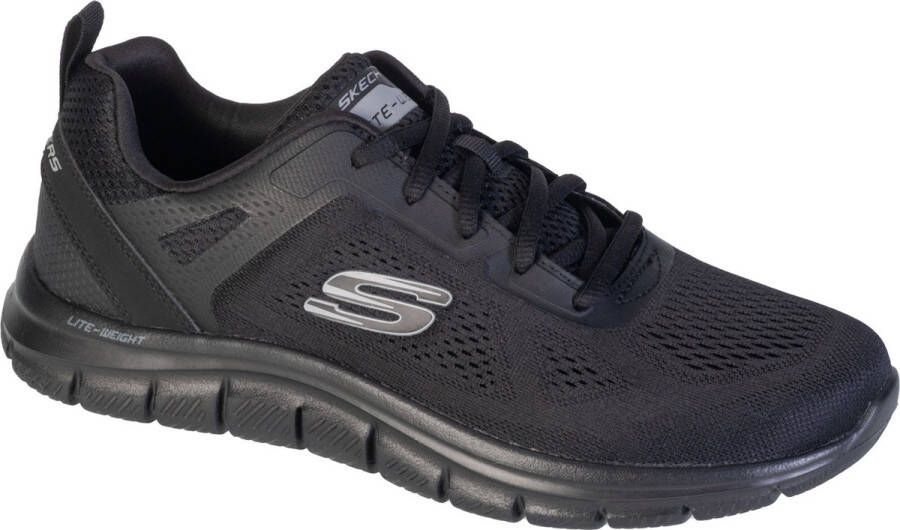 Skechers Track-Broader 232698-BBK Mannen Zwart Sneakers Sportschoenen