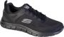 Skechers Track-Broader 232698-BBK Mannen Zwart Sneakers Sportschoenen - Thumbnail 1