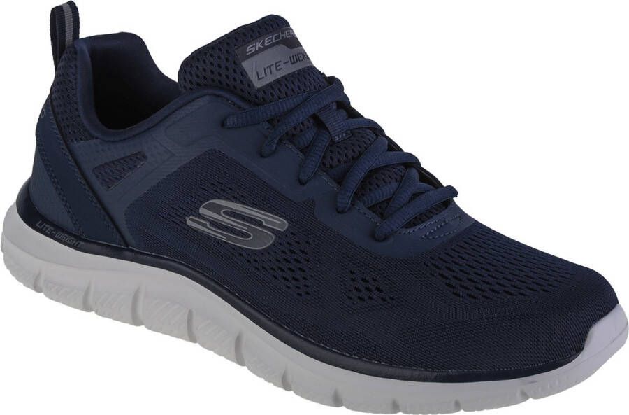 Skechers Track-Broader 232698-NVY Mannen Marineblauw Sneakers Sportschoenen