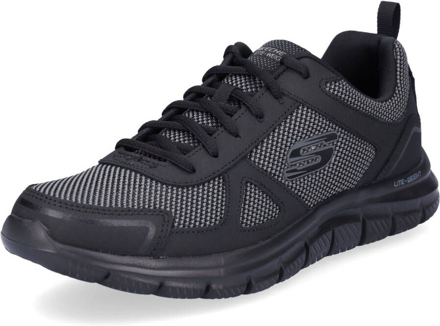Skechers Track Bucolo 52630-BBK Mannen Zwart Trainingschoenen Sportschoenen