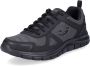 Skechers Track Bucolo 52630-BBK Mannen Zwart Trainingschoenen Sportschoenen - Thumbnail 8