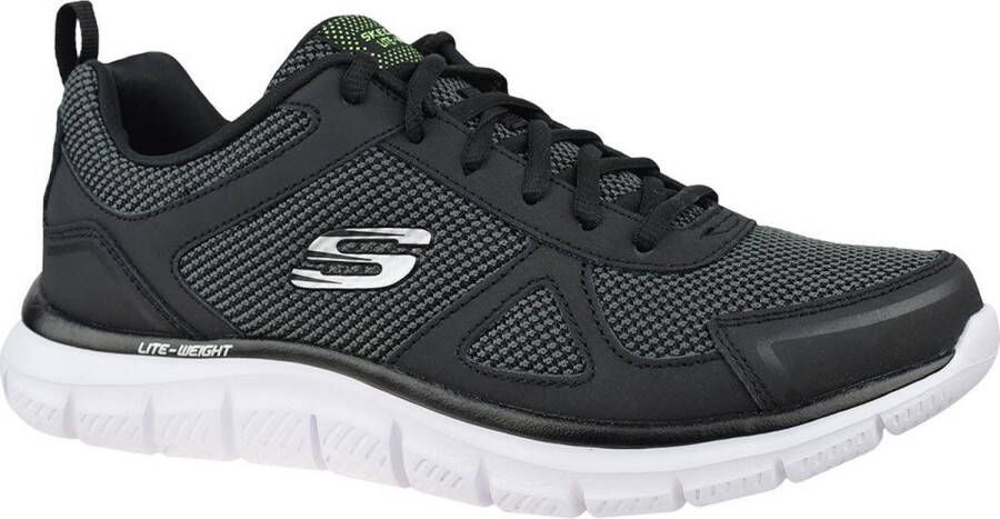 Skechers Track-Bucolo 52630-BKW Mannen Zwart Trainingschoenen Sportschoenen - Foto 1