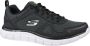 Skechers Track-Bucolo 52630-BKW Mannen Zwart Trainingschoenen Sportschoenen - Thumbnail 1