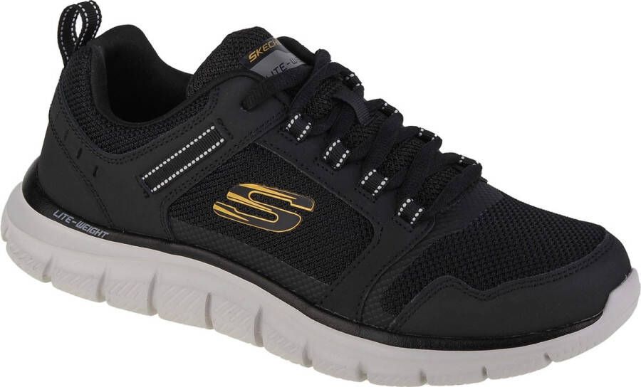 Skechers Track-Knockhill 232001-BKGD Mannen Zwart Trainingschoenen Sportschoenen