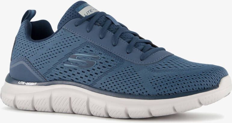 Skechers Track Lusher heren sneakers blauw Extra comfort Memory Foam