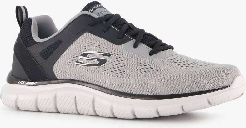 Skechers Track Ripkent heren sneakers grijs zwart Extra comfort Memory Foam