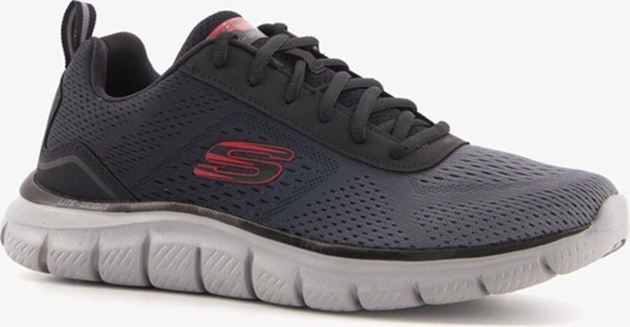 Skechers Track Ripkent heren sneakers zwart grijs Zwart Extra comfort Memory Foam