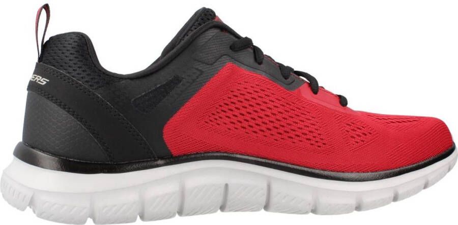 Skechers Sport Heren Track Broader Sneakers Heren Rood-Zwart 232698 RDBK