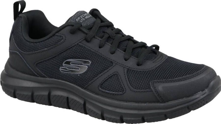 Skechers Track-Scloric 52631-BBK Mannen Zwart Hardloopschoenen