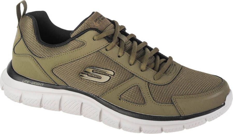 Skechers Track-Scloric 52631-OLBK Mannen Groen Trainingschoenen Hardloopschoenen