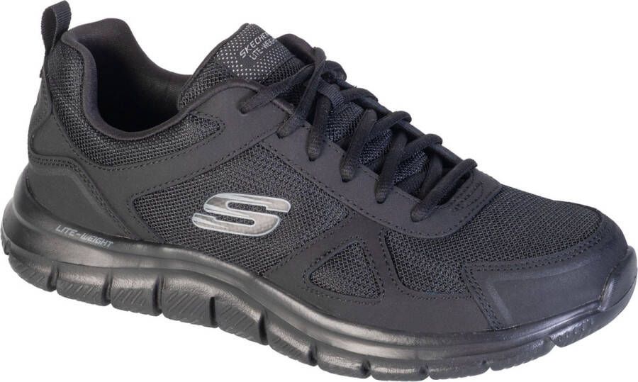 Skechers Track-Scloric Wide 52631W-BBK Mannen Zwart Sneakers