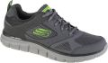 Skechers Track-Syntac 232398-CHAR Mannen Grijs Sneakers Sportschoenen - Grijs