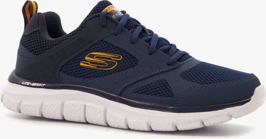 Skechers Track Syntac heren sportschoenen blauw Extra comfort Memory Foam