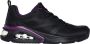 Skechers Moderne Sneaker met Triple Air Cushion Black Dames - Thumbnail 1