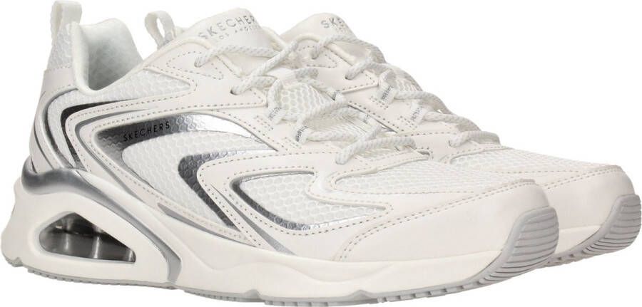 Skechers Trendy witte Airy sneakers met metallic accenten Wit Dames