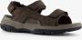 Skechers Bruine Herensandalen met Klittenbandsluiting en Luxe Foam Bruin Heren - Thumbnail 5