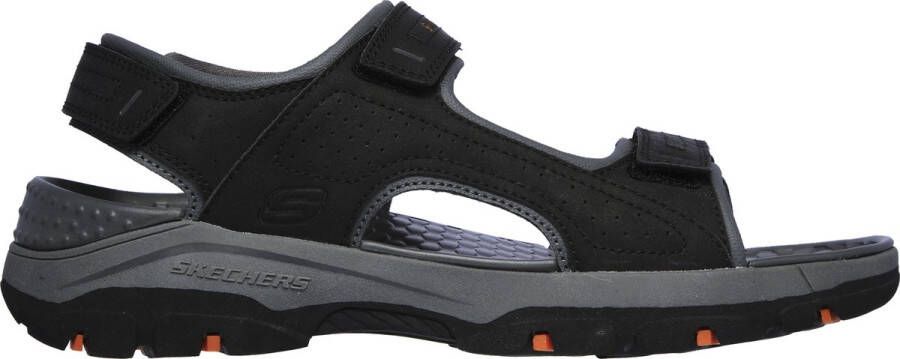 Skechers Comfortabele herensandaal met Luxefoam-voetbed Black Heren