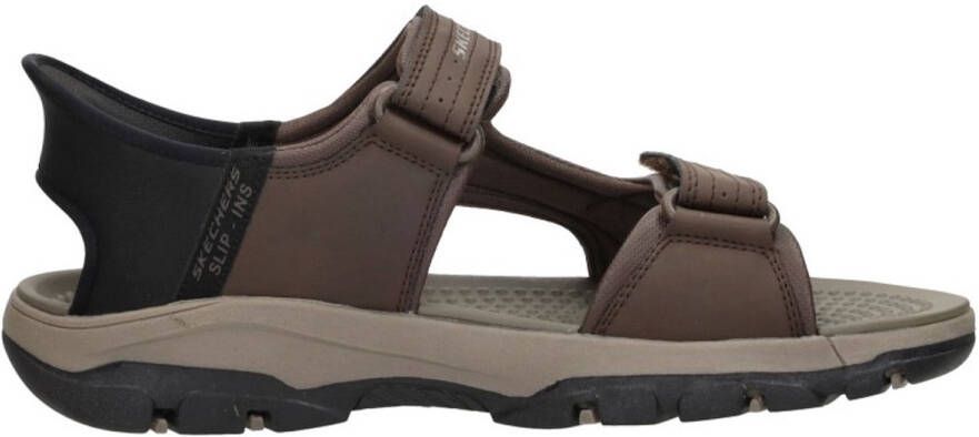 Skechers Slip-ins: Tresmen Reece Sandalen Donkerbruin