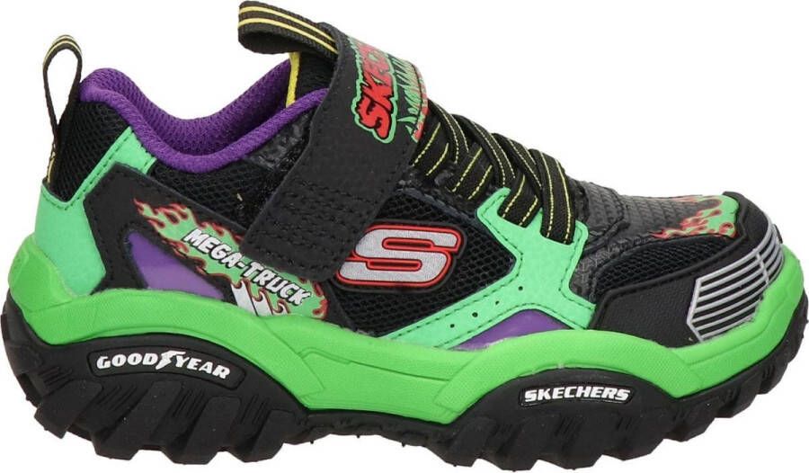 Skechers Turbo Speed jongens sneaker Zwart multi
