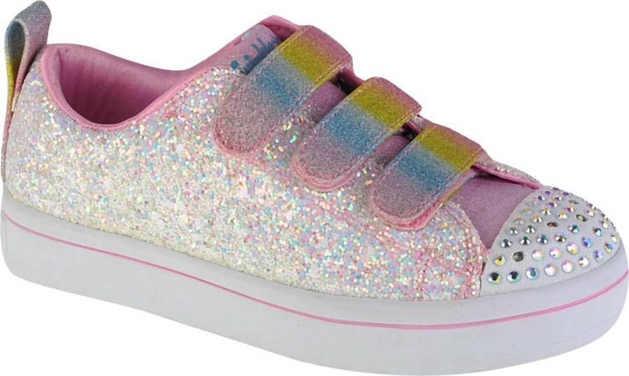 Skechers Twi-Lites Glitter Glitz 314048L-WMLT voor meisje Zilver Sneakers Sportschoenen