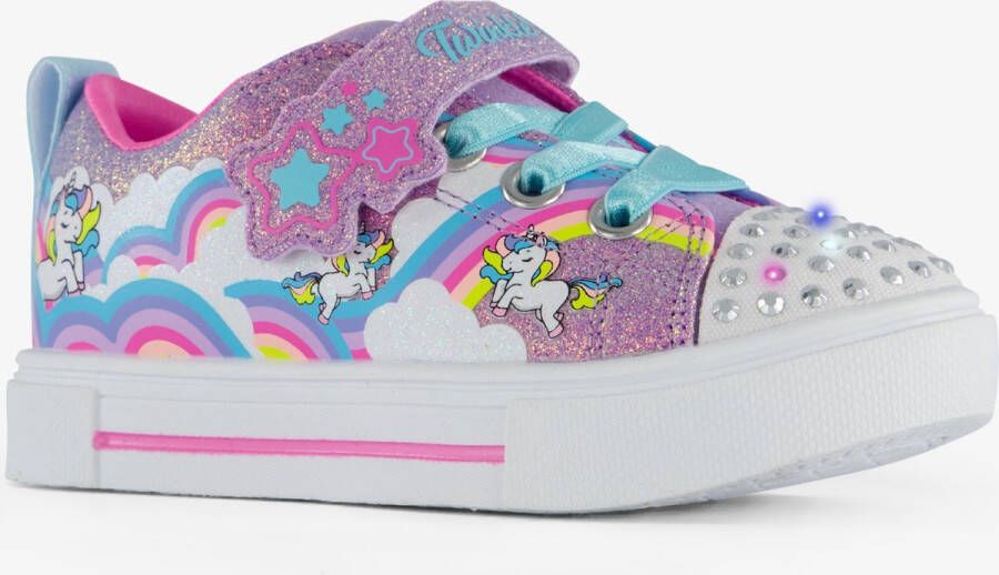 Skechers Twinkle Sparks Jumpin' Clou Meisjes Sneakers Paars;Multicolour