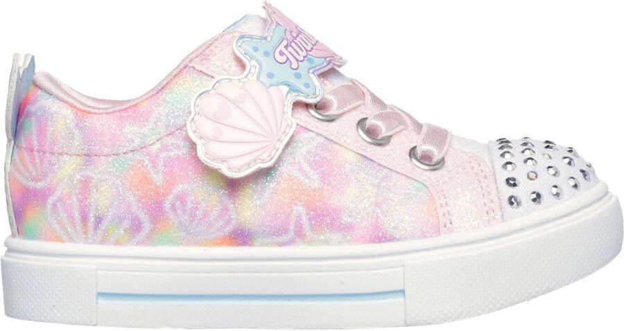 Skechers Twinkle Sparks Underwater M Meisjes Sneakers Roze