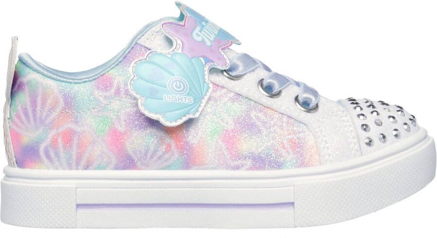 Skechers Twinkle Sparks Underwater M Meisjes Sneakers Wit
