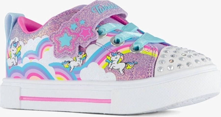 Skechers Twinkle Toes meisjes sneakers lichtjes Roze Uitneembare zool