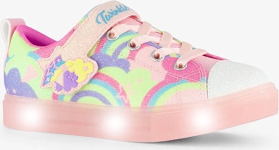 Skechers Twinkle Toes meisjes sneakers unicorns Roze Uitneembare zool