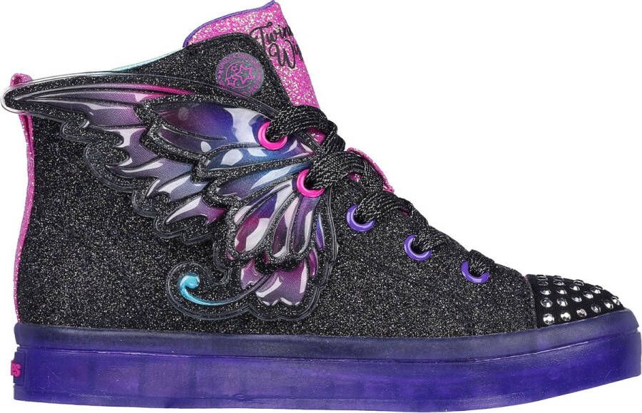 Skechers Twinkle Toes Twi-Lites 2.0 sneakers met lichtjes zwart paars Textiel 31