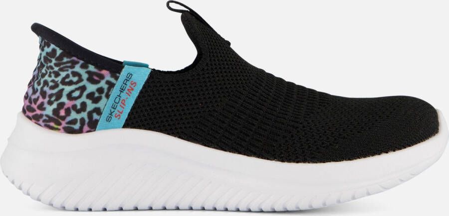 Skechers Ultra Flex 3.0 slip-on sneakers zwart Meisjes Textiel Meerkleurig 33 - Foto 2