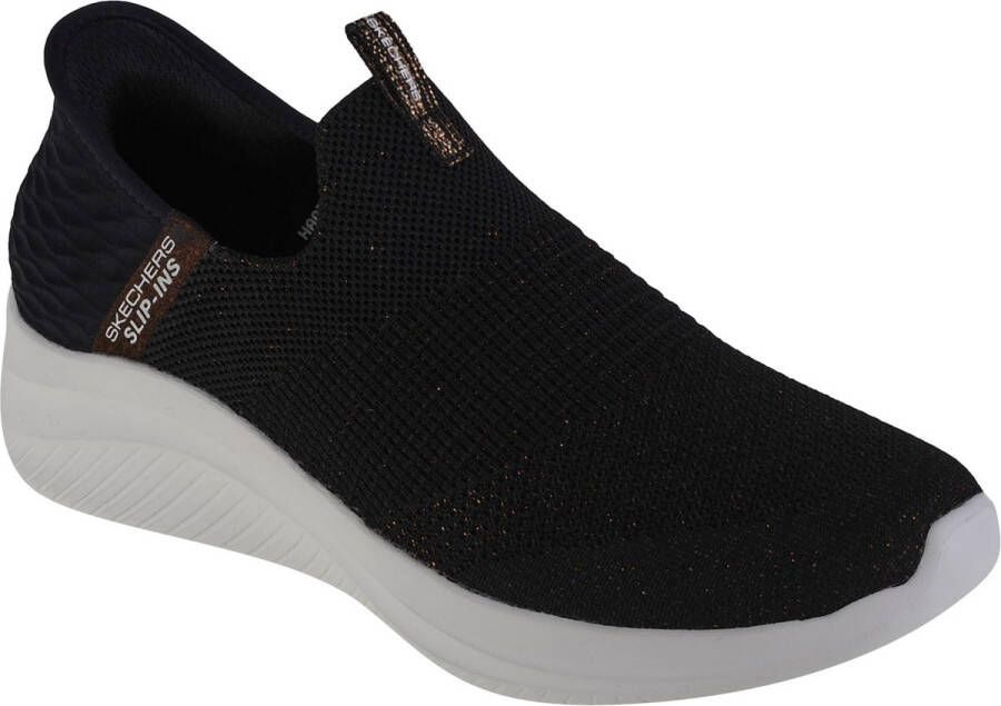 Skechers Ultra Flex 3.0-Glitter Me Slip-ins 149591-BKGD Vrouwen Zwart Sneakers