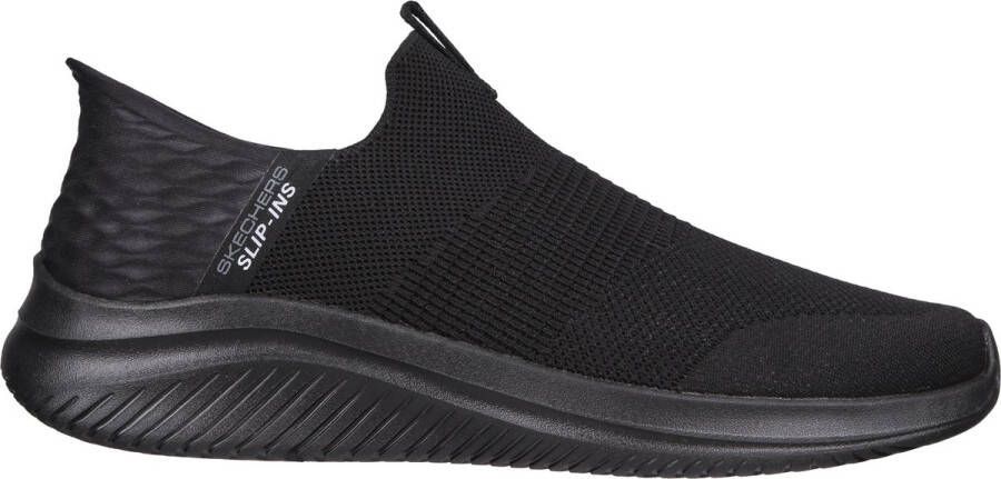 Skechers Ultra Flex 3.0 Smooth Step 232450-BBK. Mannen. Zwart. Sneakers.Sportschoenen