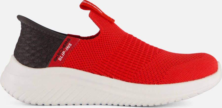 Skechers Ultra Flex 3.0 Smooth Step Jongens Instappers Rood;Zwart