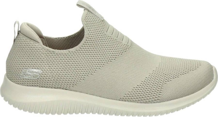 Skechers Ultra Flex First Take Dames Instappers Taupe
