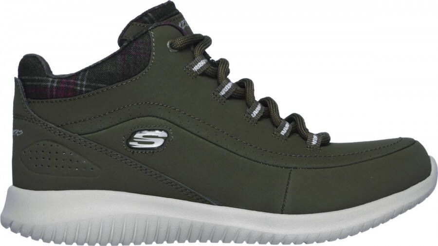 Skechers Ultra Flex-Just Chill Dames Sneakers- Olive