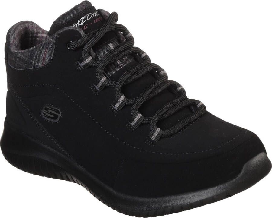 Skechers Ultra Flex Just Chill 12918 BBK Vrouwen Zwart Schoenen Sneakers