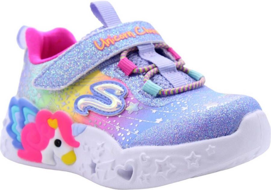 Skechers Unicorn Charmer Twilight Dream 302681N-BLMT voor meisje Blauw Sneakers Sportschoenen
