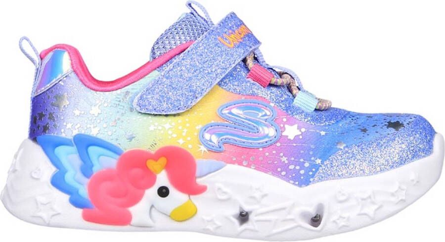 Skechers Unicorn Charmer Twilight Dream 302681N-BLMT voor meisje Blauw Sneakers Sportschoenen