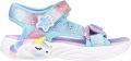 Skechers Unicorn Dreams sandalen blauw roze Meisjes Textiel Dierenprint 30 - Blauw