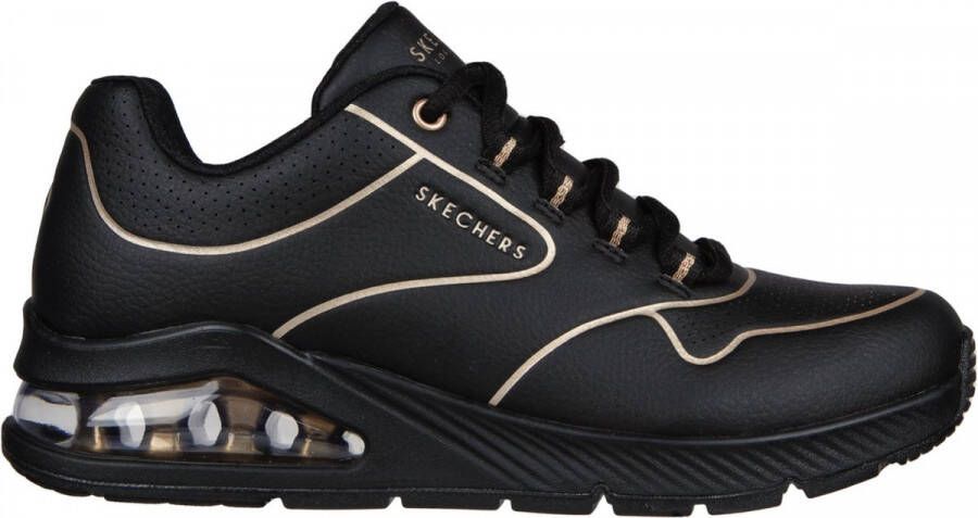 Skechers Uno 2 Golden Trim Vrouwen Sneakers Zwart - Foto 5