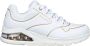 Skechers Sneakers UNO 2 GOLDEN TRIM met metallic-details vrijetijdsschoen lage schoen veterschoen - Thumbnail 1