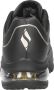 Skechers Uno 2 Golden Trim Vrouwen Sneakers Zwart - Thumbnail 4