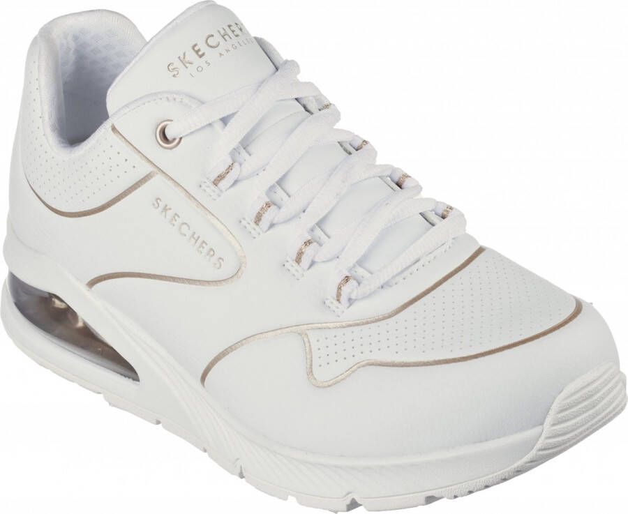 Skechers Sneakers UNO 2 GOLDEN TRIM met metallic-details vrijetijdsschoen lage schoen veterschoen