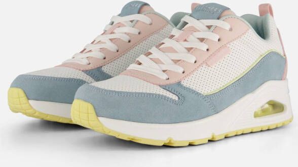 Skechers Uno 2 Much Fun sneakers blauw Suede Dames