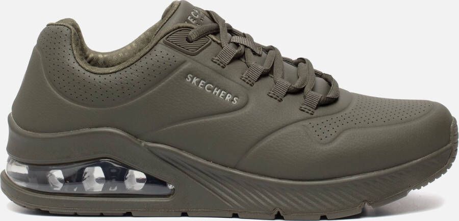 Skechers Sneakers Groen Imitatieleer 300430 Heren Kunstleer