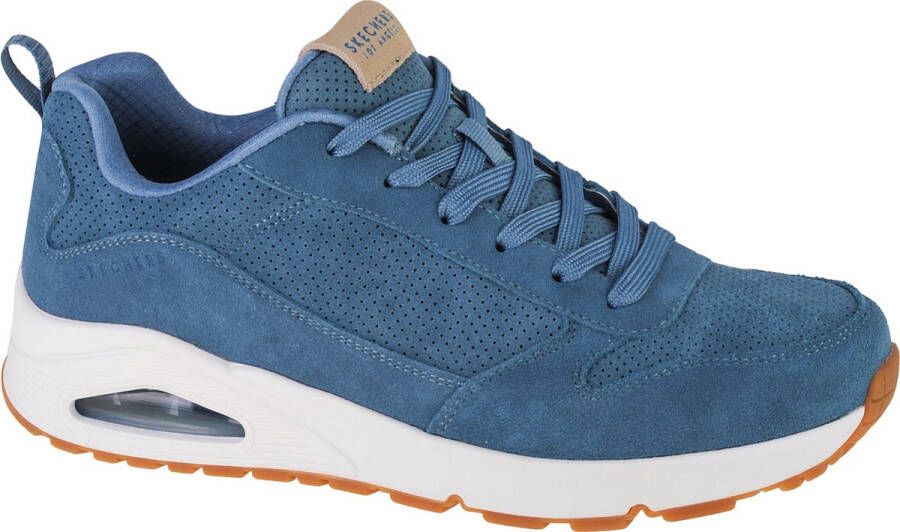 Skechers Uno 52456-BLU Mannen Blauw Sneakers