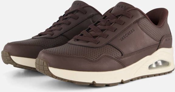Skechers Uno-Banksia Luxe Heren Sneakers Bruin