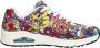 Skechers Sneakers UNO COLOR DOODLE Wedge sneaker veterschoen retro sneaker met unieke print - Thumbnail 11